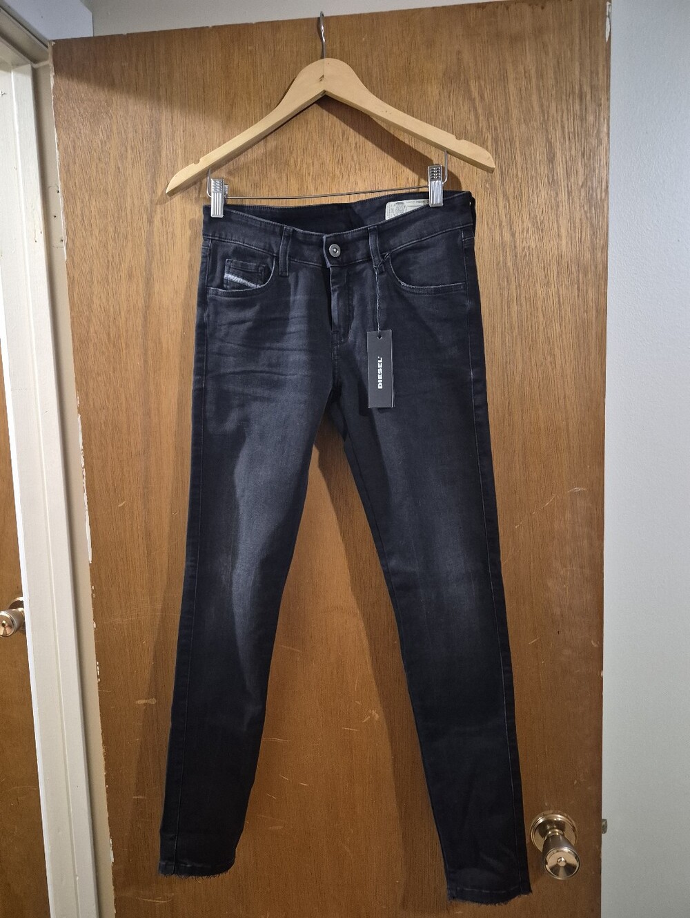 Diesel Slandy-Low Women's Black Skinny Jeans W28 L32 NWT
